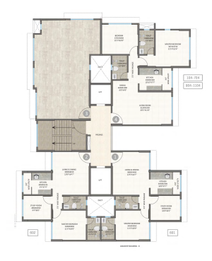 Kolte Patil Santacruz East 3BHK Plan