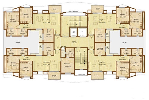 Kolte Patil Western Avenue 2 & 3 BHK Floor Plans Wakad